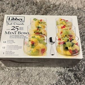 Set of 12 Mini Bowls with Mini Stainless Spoons - discontinued